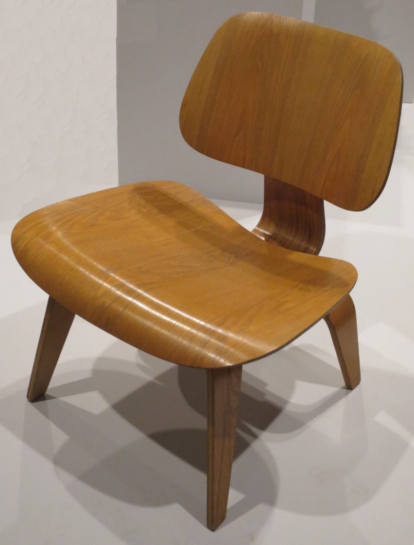 Eames wooden lounge chair