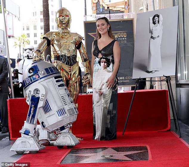 Lourd honored her late mother last year when she attended the Hollywood Walk of Fame ceremony on May 4 (Star Wars Day), where Fisher was posthumously awarded a star