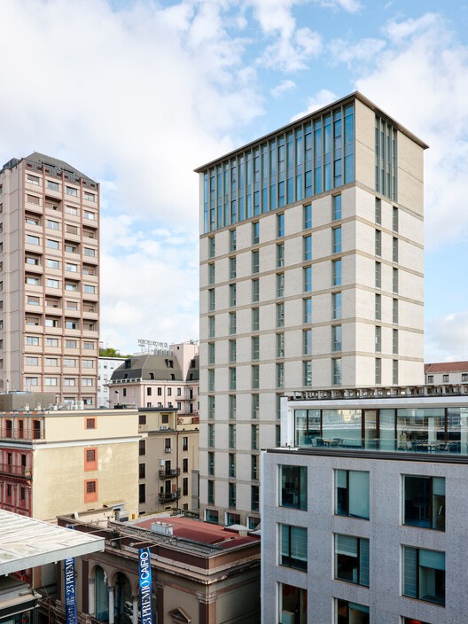 Torre della Permanente / Park Associati - Exterior Photography, Windows, Urban Landscape, Facade