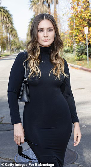 Billie Lourd, 32, remembered her late mother Carrie Fisher on Monday - which would have been the star's 68th birthday. Photographed in Los Angeles last year