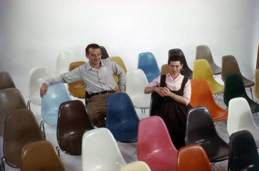 Frame from the film Kaleidoscope Jazz Chair by Eames