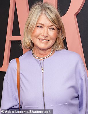 Martha Stewart, 83, claimed that Ina Garten, 76, stopped speaking to her after she went to prison; Stewart seen at the premiere of her Netflix documentary Martha on Monday